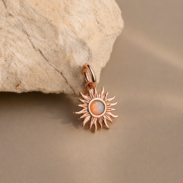 Celestial Opal Sun Charm