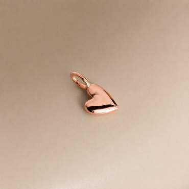 Luxe Puff Heart Charm