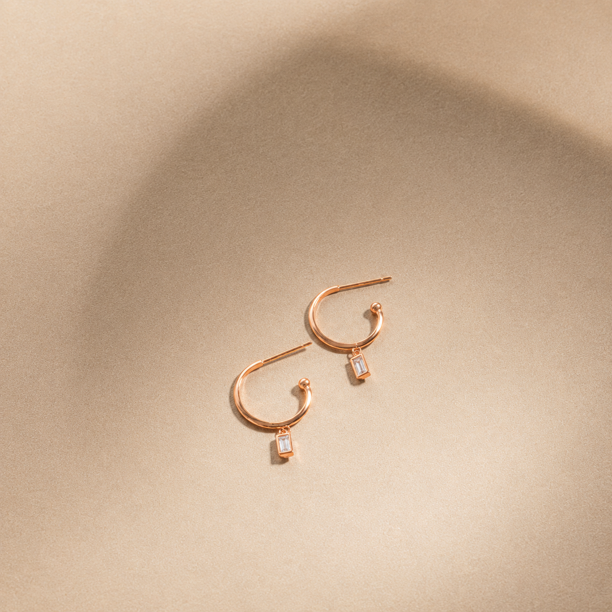 Elevate Your Look with Elegance: Elle Baguette Hoops