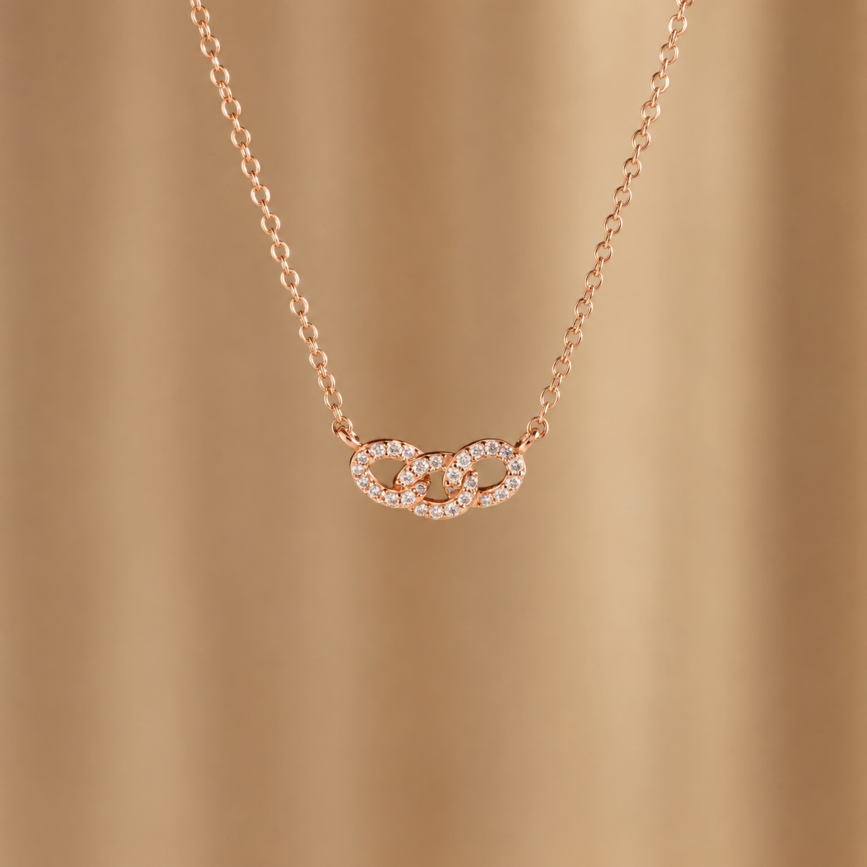 Pave Link Necklace