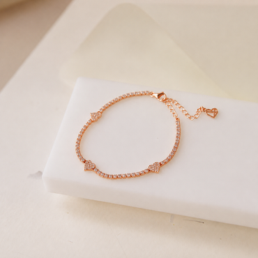 Pave Heart Bracelet