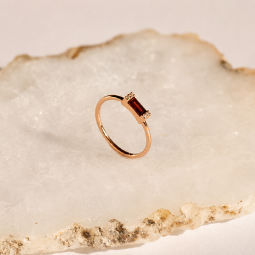 Empire Garnet Ring
