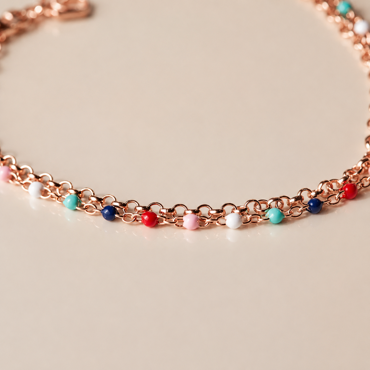 Rainbow Beaded Bracelet
