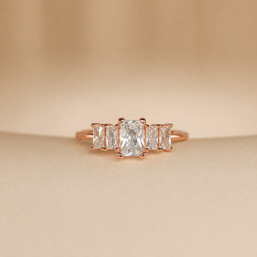 Vintage Charm: Art Deco Birthstone Ring