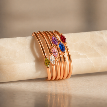 Custom Marquise Birthstone Ring