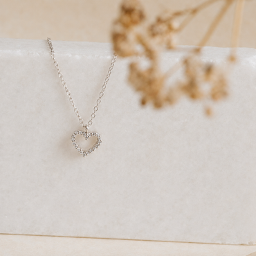 Forever Pave Heart Necklace