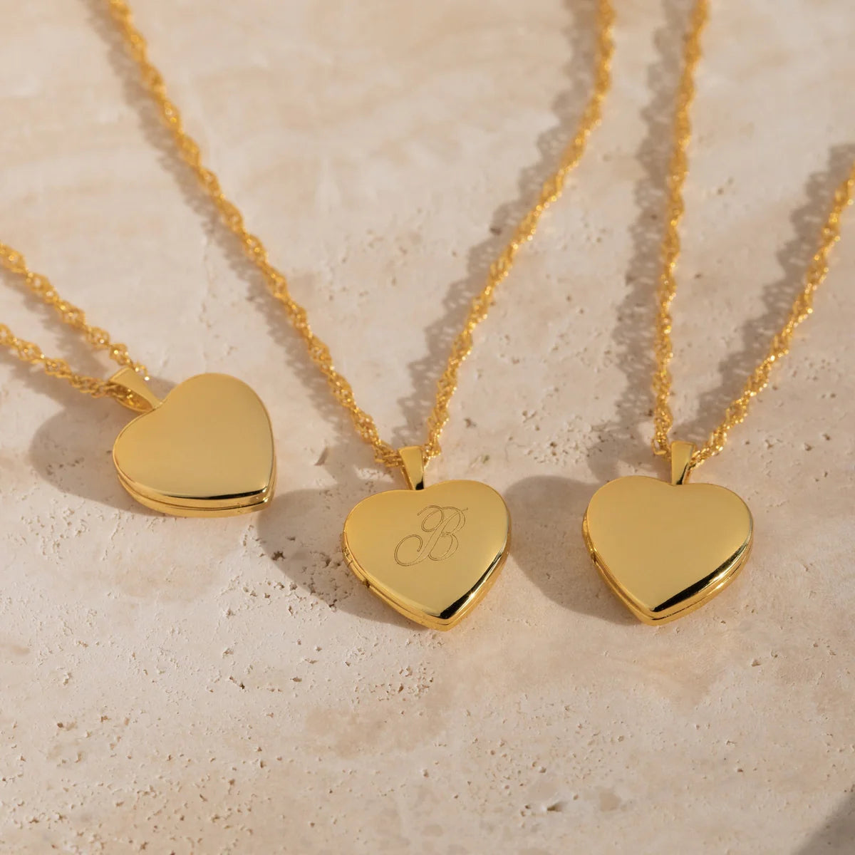 Pretty Initial Heart Necklace