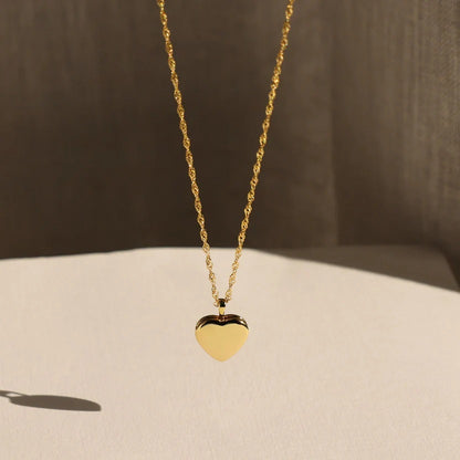 Pretty Initial Heart Necklace
