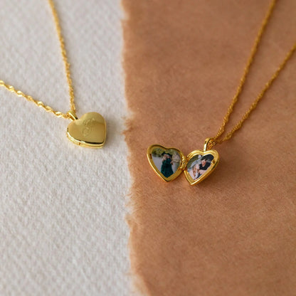 Pretty Initial Heart Necklace