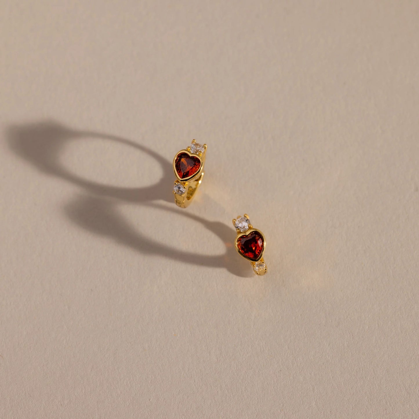 Gold amethyst hoop earrings inspired by celestial beauty