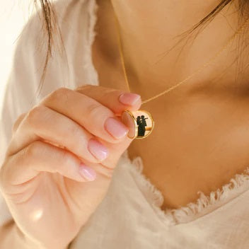 Nova Pearl Disc Necklace
