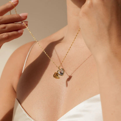 Pretty Initial Heart Necklace