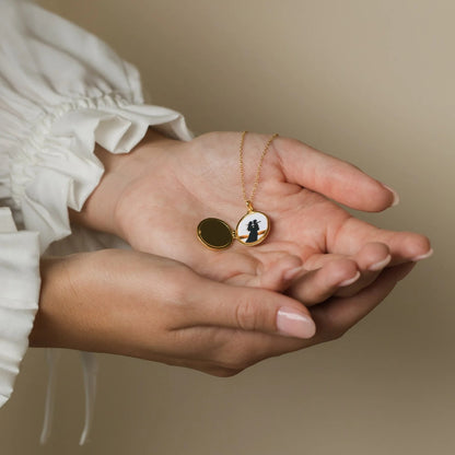 Nova Pearl Disc Necklace