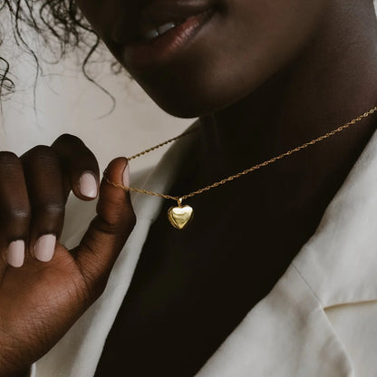 Pretty Initial Heart Necklace