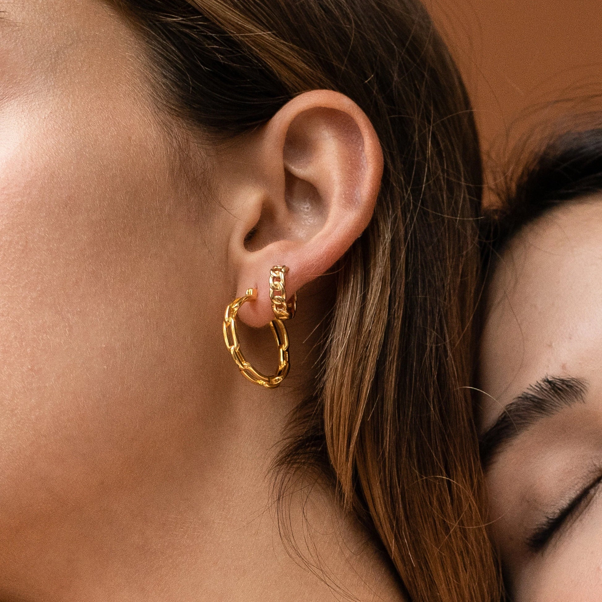 Adele Link Earrings silver