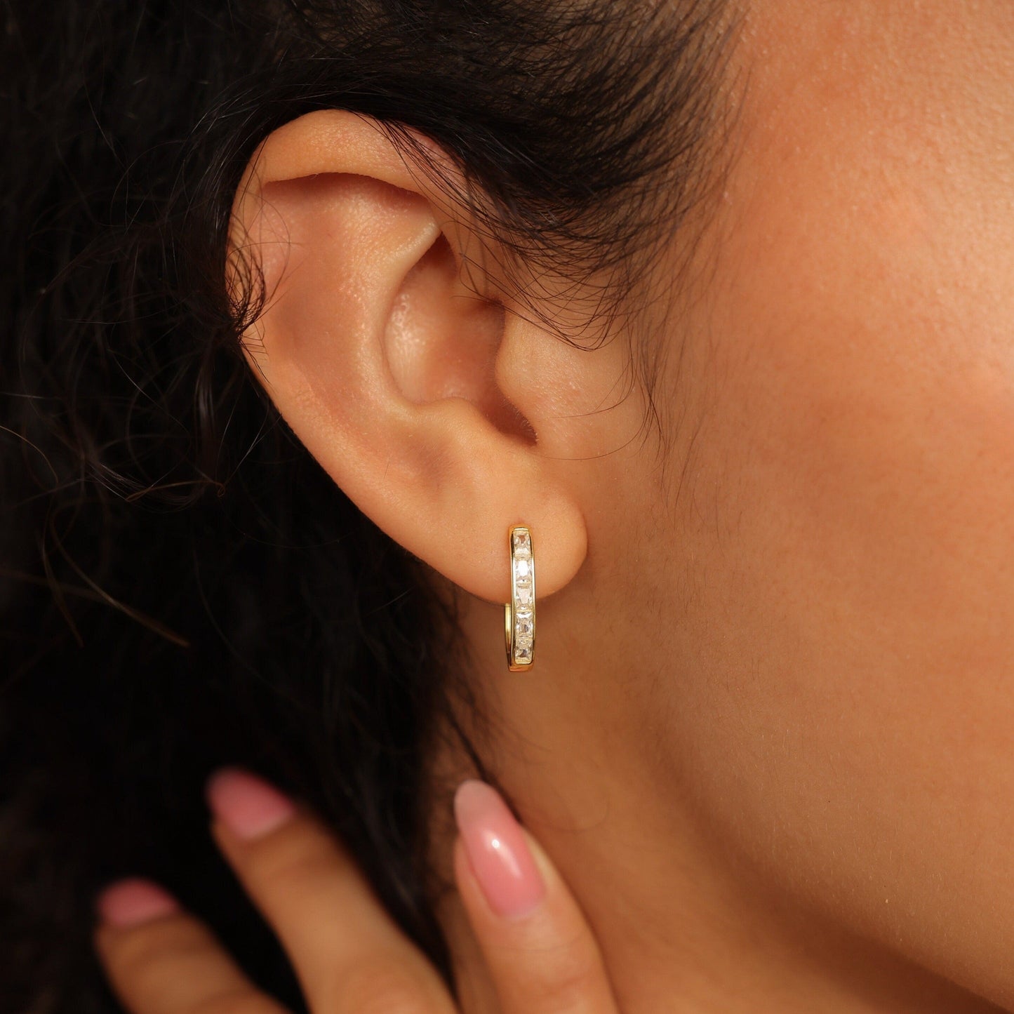 Baguette_Link_Hoop_Earrings_side_view