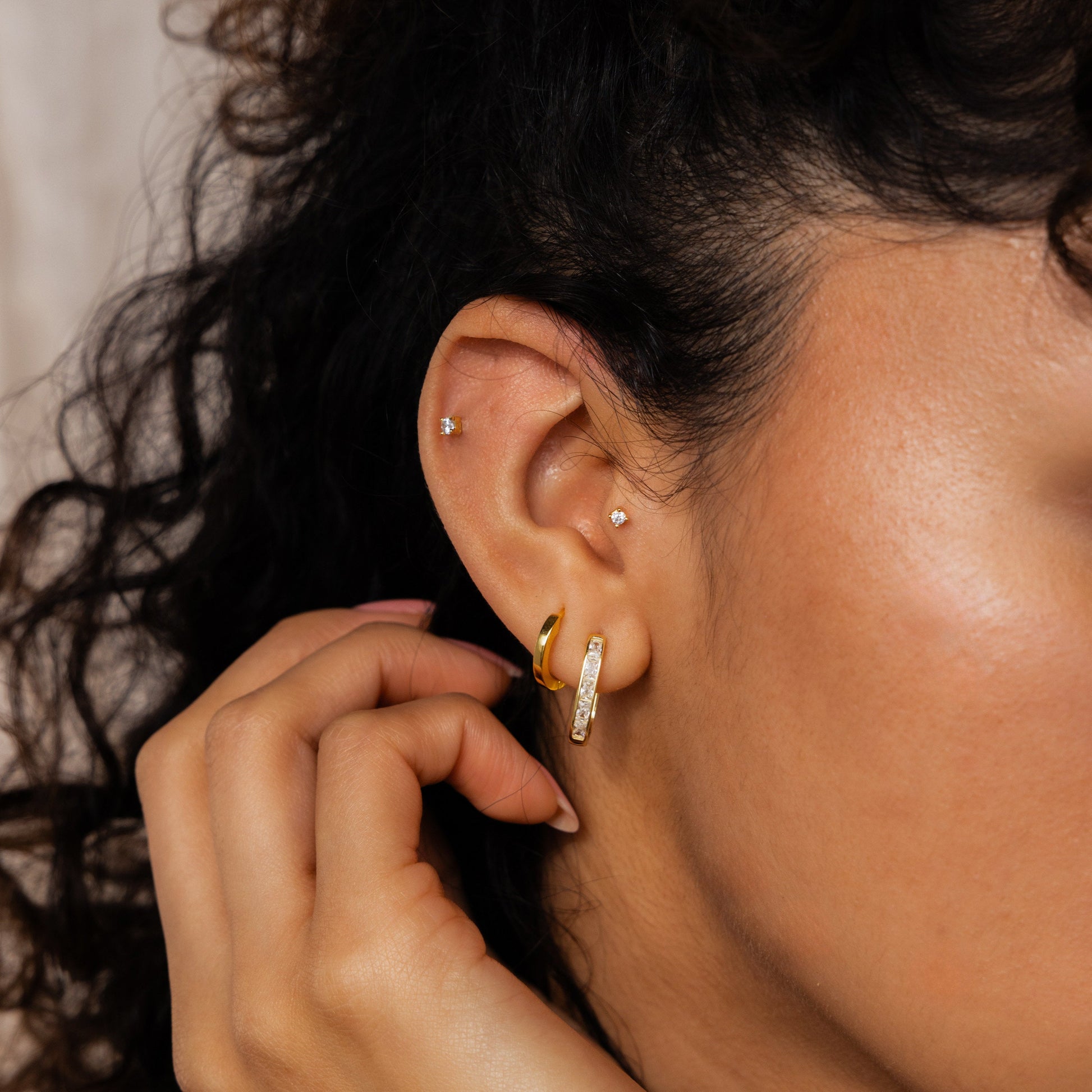 Baguette_Link_Hoop_Earrings_18k
