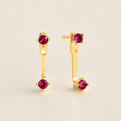Birthstone Ear Jackets For Women/Girl