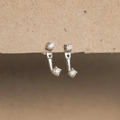 925 Silver Birthstone Ear Jackets