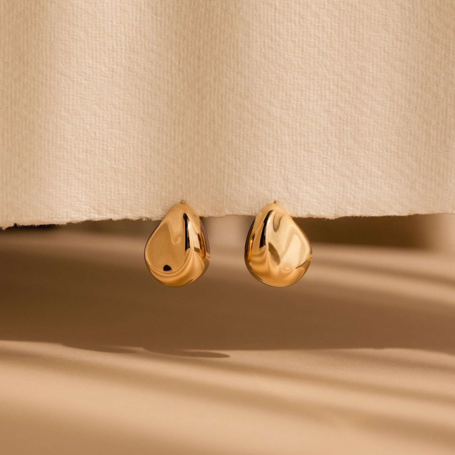 Bold _Teardrop_Stud_Earrings_Side_view