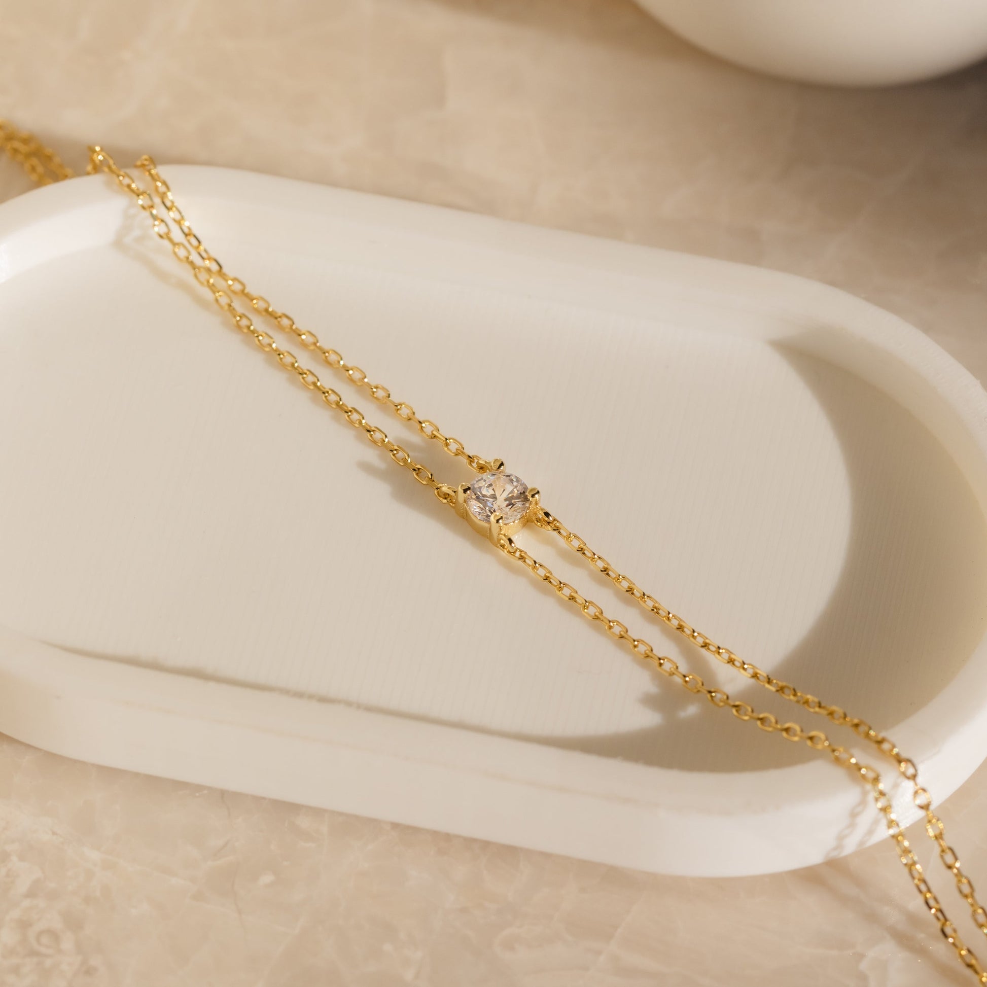 Double Chain Diamond Bracelet: Timeless Elegance