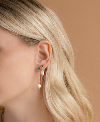 Mismatched Custom Baguette Birthstone Earrings: Embrace Uniqueness