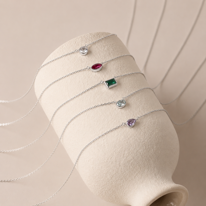 Brilliant Custom Birthstone Pendant Necklace