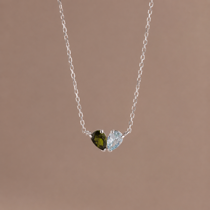 Eternal Duo Heart Necklace