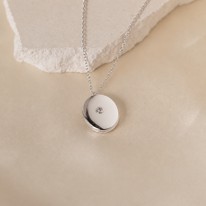 Elina Oval Locket Necklace