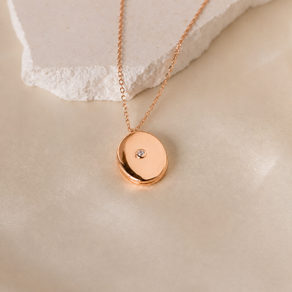 Elina Oval Locket Necklace