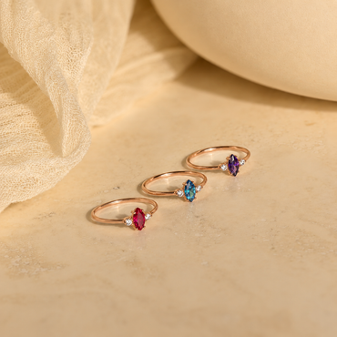 Elan Marquise Birthstone Ring