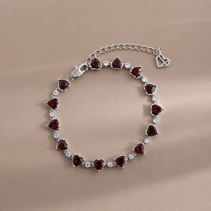 Aura Red Heart Bracelet