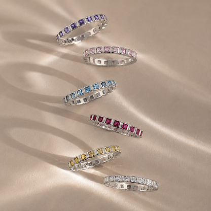 Alexandrite Infinity Bezel Ring