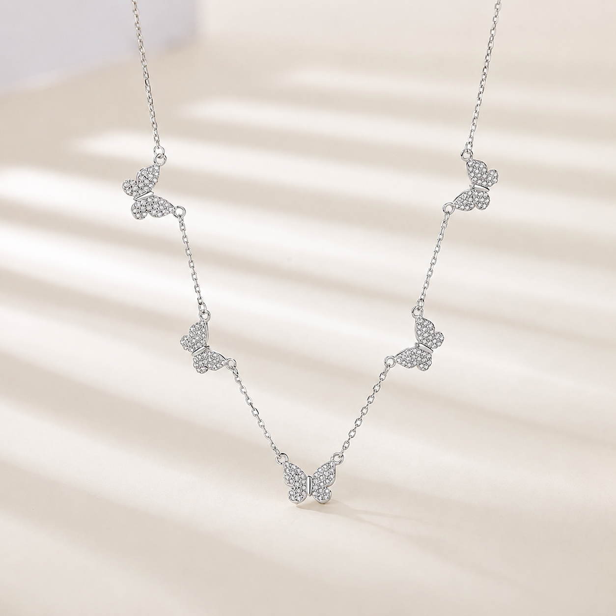 Pave Butterfly Necklace