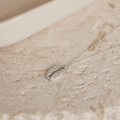 Pave Shell Necklace