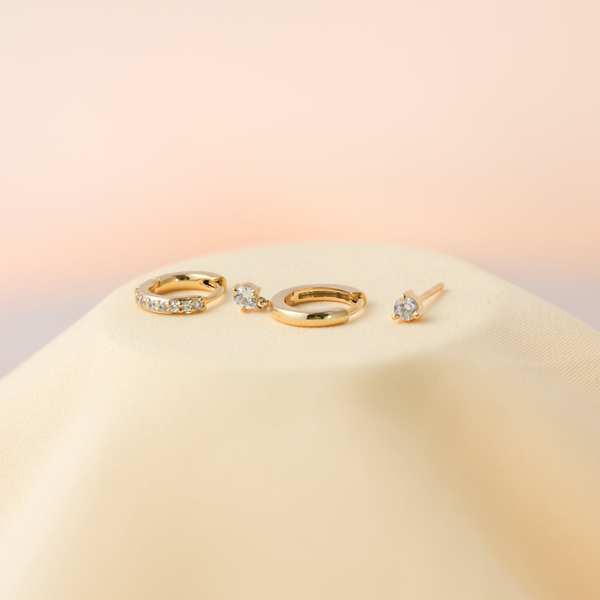 Diamond Earrings Set 