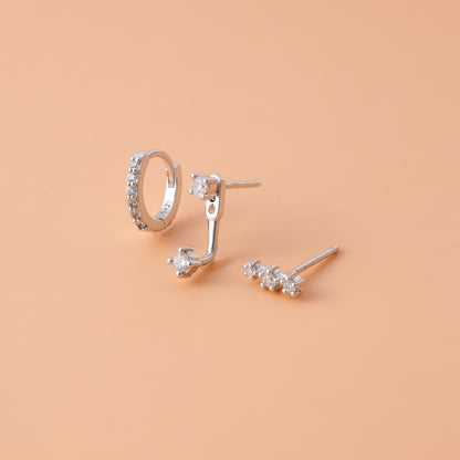 Modern Diamond Earrings Set For Women/Girls