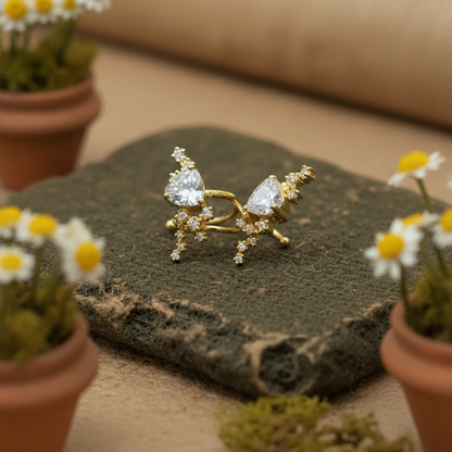 Triangle Diamond Ear Cuffs