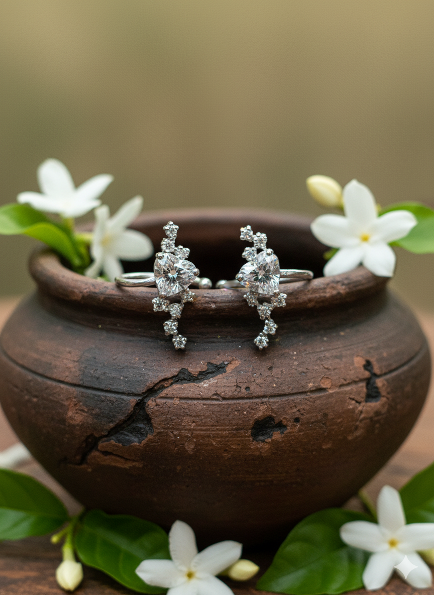 Triangle Diamond Ear Cuffs