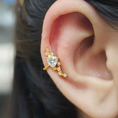 Julient Heart Ear Cuffs