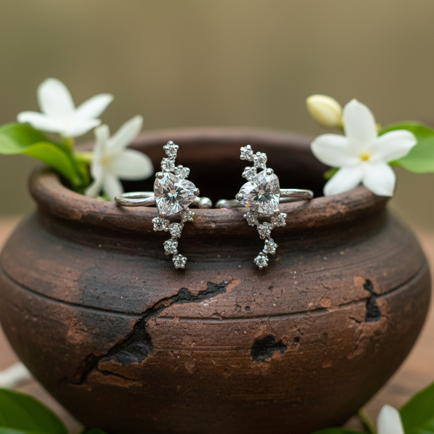 Julient Heart Ear Cuffs