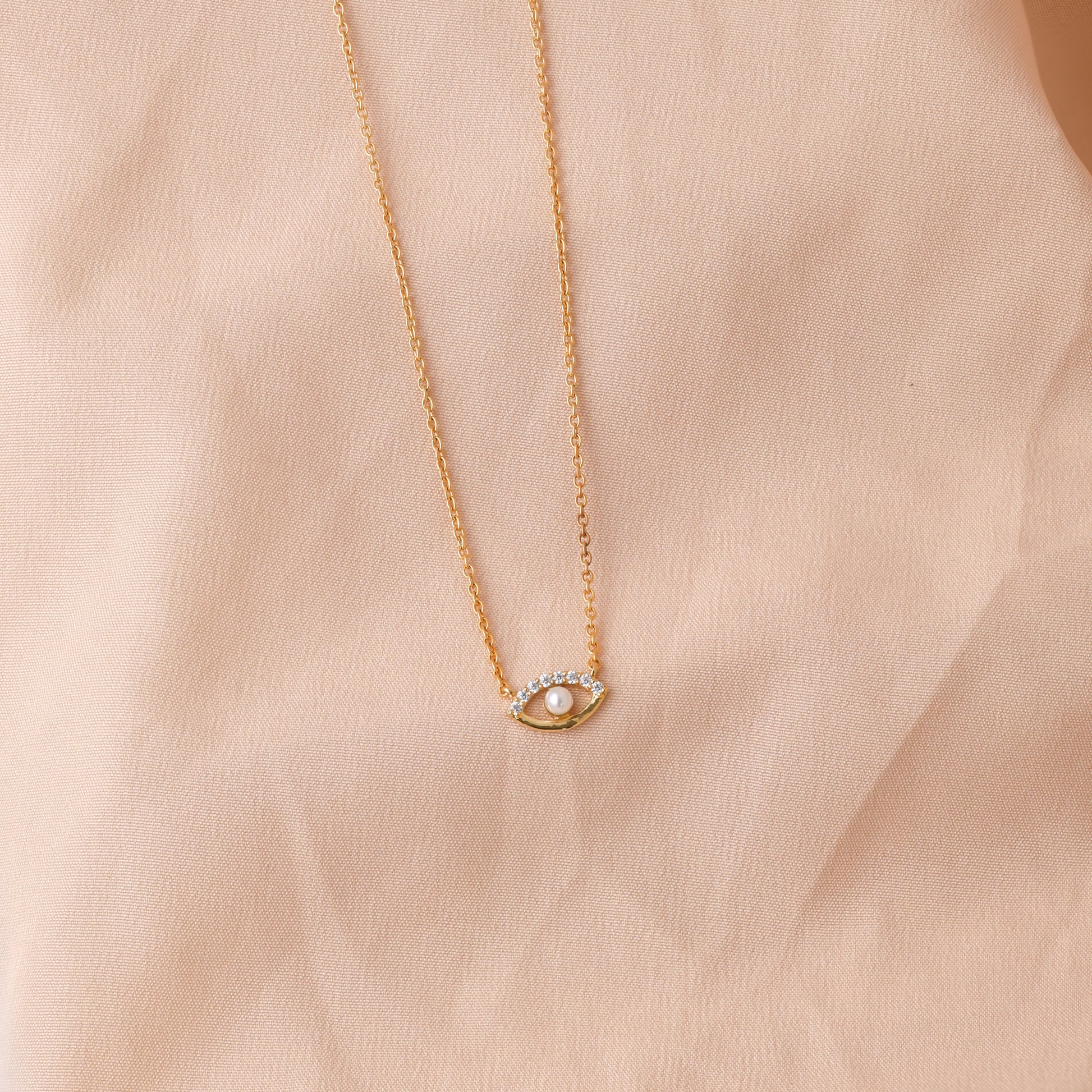 Guardian's Blessing Evil Eye Diamond Necklace For Women/Girls