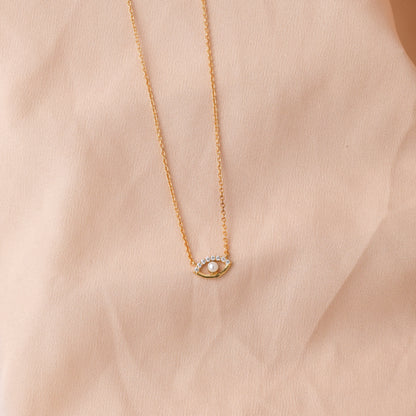 Guardian's Blessing Evil Eye Diamond Necklace For Women/Girls