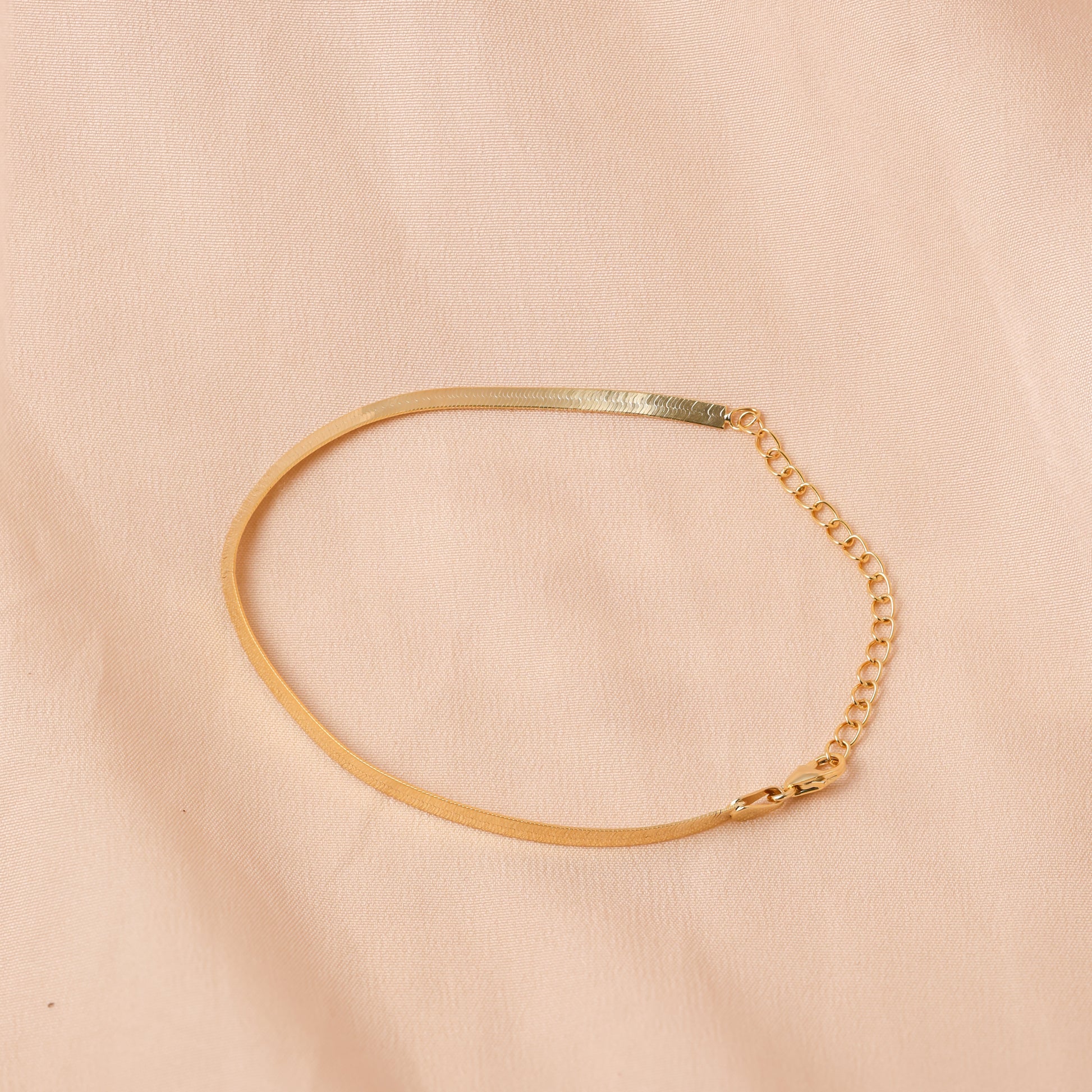 925 Silver Herringbone Bracelet For Women/Girls
