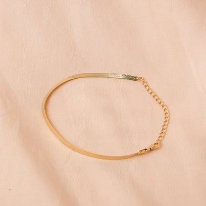 925 Silver Herringbone Bracelet For Women/Girls