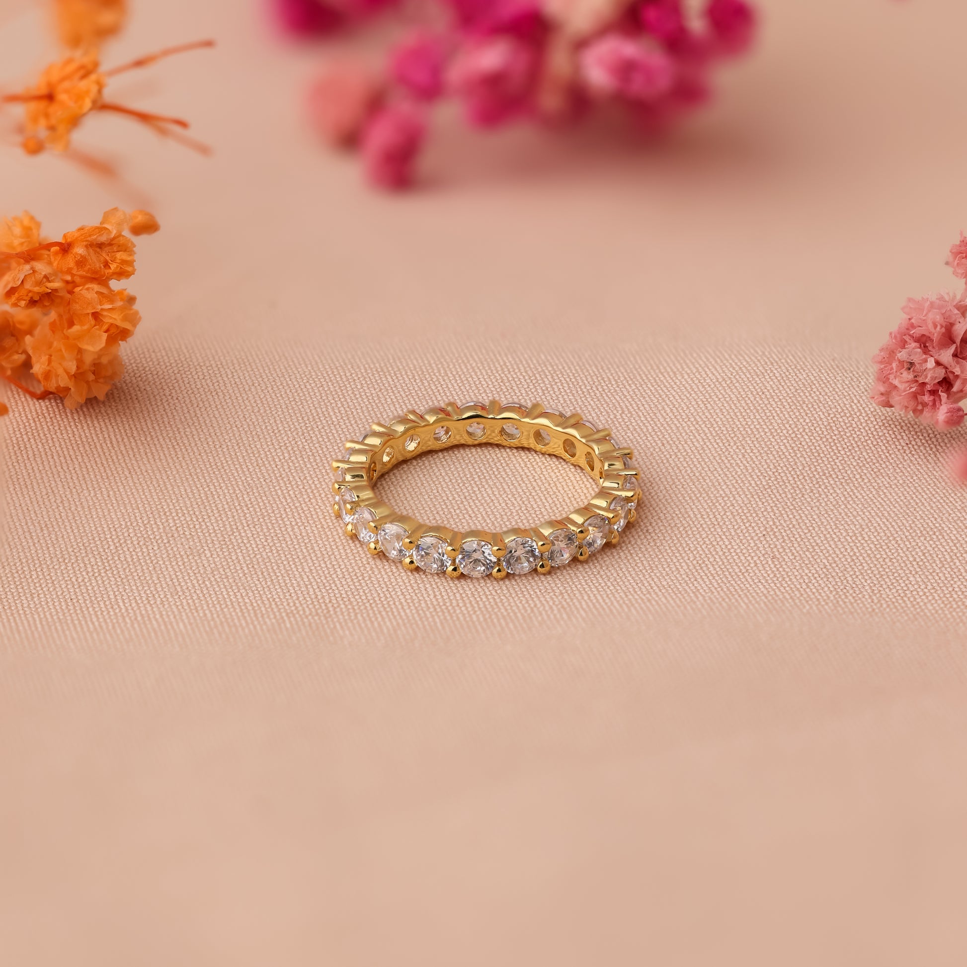 Stylist Christy Ring Gold Plated For Women/Girls