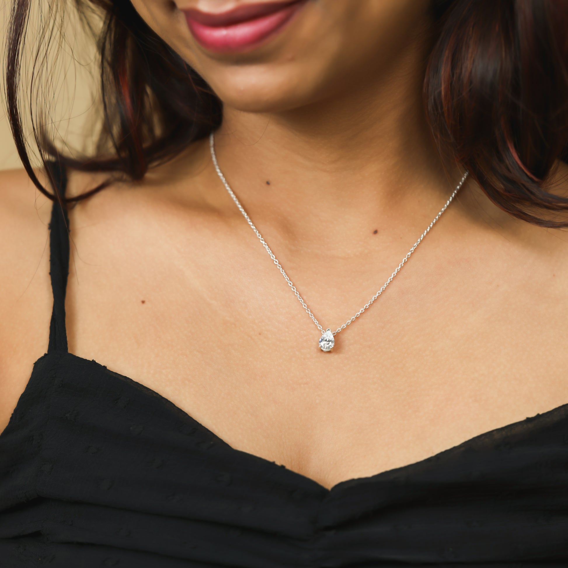 S 925 Diamond Necklace For Women/Girls