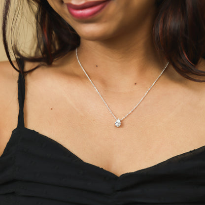 S 925 Diamond Necklace For Women/Girls