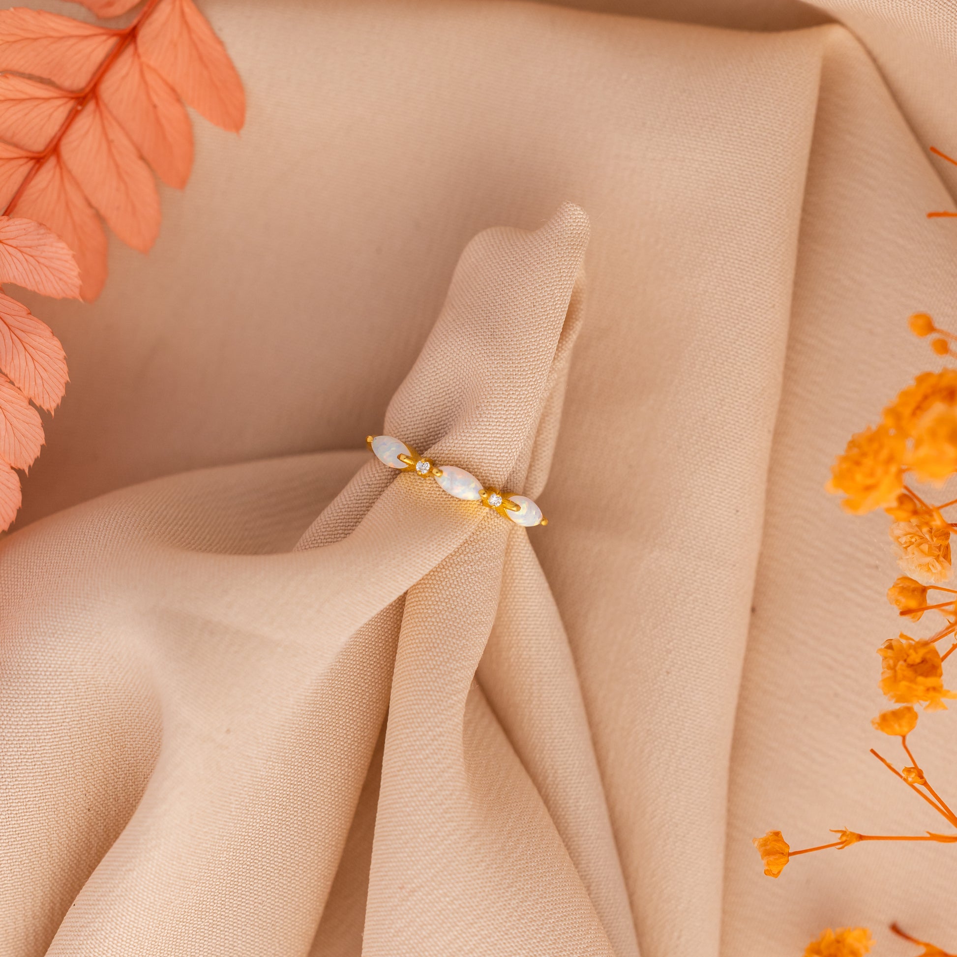 Stylist Opal Ring For Women/Girl