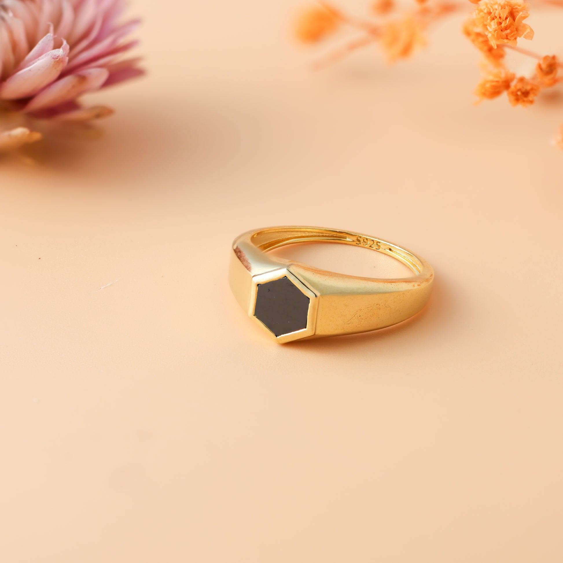 Unique Ember Signet Ring For Women/Girls
